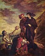 Eugene Delacroix, Hamlet und Horatio auf dem Friedhof